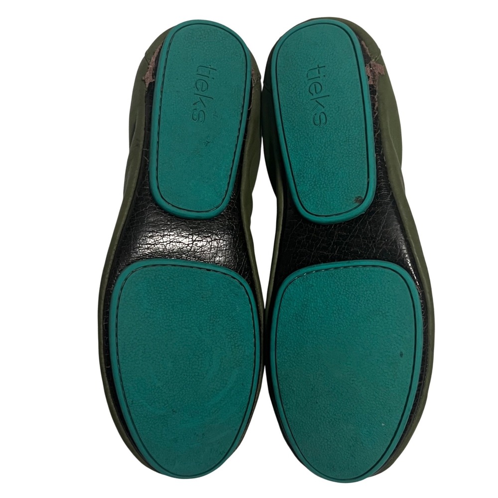 Tieks by Gavrieli Ballet Flats Womens 8 Olive Green Leather Foldable Round Toe - Picture 9 of 14